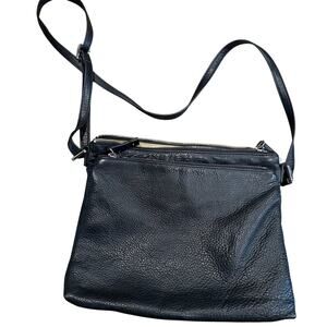 Margot Genuine Leather Shoulder Bag Purse Black